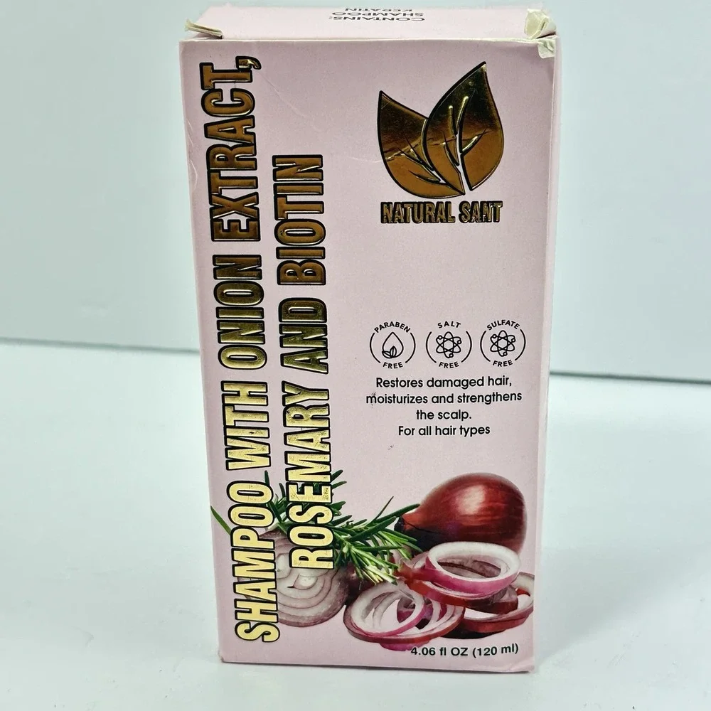 Natural Sant Onion Keratin Hair Treatment Set Shampoo + Treatment 120ml NIB